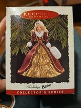 1996 Hallmark Keepsake Ornament- Holiday Barbie - #4 in Series - NIB - $187.59 MXN