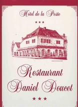 Hotel Restaurant De La Poste Daniel Doucet Signed Charolles France Michelin  - £77.74 GBP