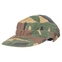 Authentic Italian Army Woodland Camo Mod92 BDU Field Cap Reinforced Brim - $16.87