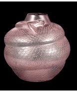 Authentc Lalique vases. Serpent rose. Famous ! Sandblasted glass. - £3,124.24 GBP