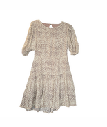 By Together Womens Small Dress Open Back Mini Brown Lined Side Zip Prairie - $14.95