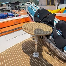 Teak Table Top Ellipse Shaped 440mm x 580mm/600mm x 800mm Marine Boat RV - £224.97 GBP+