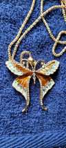 New Betsey Johnson Necklace Butterfly Summer Spring Collectible Decorative Nice - £11.98 GBP