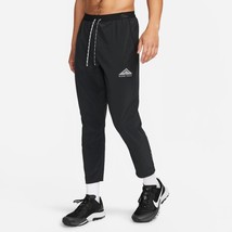 NWT men&#39;s XL $115 nike trail dawn range running DRI-FIT pants BLACK DX08... - $47.49