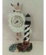 HERCO Gift Professional Lighthouse Figurine Statue Clock 11&quot; - $350.73 MXN