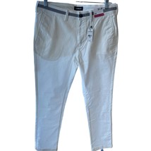 Express Chino Skinny Dress Pants Men&#39;s 32x30 Hyper Stretch 365 Comfort White - £27.49 GBP