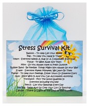 Stress Survival Kit - Fun Thoughtful Caring Sentimental Gift / Keepsake / Greeti - £6.45 GBP