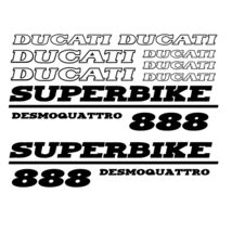 Ducati 888 Desmoquattro superbike decal sticker set
 - $19.99