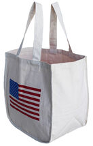 Organic Cotton Patriotic Eco-Friendly Reusable Grocery Shopping Bag 17AX13 - $17.95 CAD