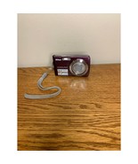 Nikon cool pix burgundy maroon digital camera for parts or repair - $23.75