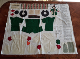 Jack Snow Snowman Fabric Panel Doll Toy Decoration Cut &amp; Sew Cranston - £4.87 GBP