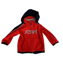 Reebok Boys infant Baby Size 18 Months Log Sleeve Full Zip Hooded Jacket... - $10.88