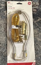 GE 3 Way Lamp Kit W/socket W/8 Ft Cord W/10”Harp Replacement Floor OrTab... - $9.90