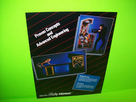 Midway Midnight Marauders + 10 Pin Deluxe Combo 1984 Original Nos Arcade Flyer - £28.51 GBP