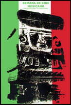 Decor Wall Design movie Poster Mexico MAYA Sculpture.Mexican flag.Cinema week - £12.64 GBP