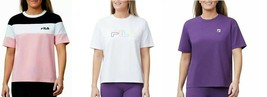 Fila Women&#39;s Short Sleeve Crew Neck Jersey Tee - £12.65 GBP+