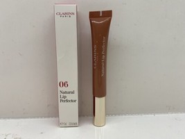 Clarins Natural Lip Perfector #06 Rosewood Shimmer Full Size NIB - $12.86