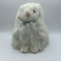 2001 Ty Classic Cashmere White Bunny Rabbit Plush Stuffed Animal Tags Bl... - $13.98