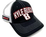 Dweebzilla Stock Car Racing #8 Kyle Busch Adjustable Curved Bill Black &amp;... - $23.47