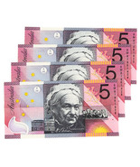 2001 Australia Federation $5 Notes sequential serial Lot of 4pcs - $148.01 CAD