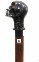 NauticalMart Antique Design Skull Head Wooden Walking Stick Vintage Gift... - £62.16 GBP