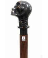 NauticalMart Antique Design Skull Head Wooden Walking Stick Vintage Gift... - €68,29 EUR