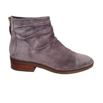 Cole Haan Riona Grand Back Zip Bootie Slouch Ankle Boot Gray Suede Women&#39;s 11B - £38.13 GBP