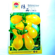 Harbin Yellow Pear Cherry Tomato 300 Seeds Tasty Sweet Edible Fruit #Nf894 Garde - £8.41 GBP