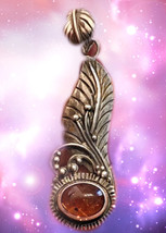 HAUNTED NECKLACE FEATHER OF THE EMBER PATH GUARDIAN AGAINST ENEMIES MAGICK  image 2
