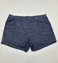 Old Navy Blue Knit Pull On Shorts Women Size XL (Measure 38x3) - $11.59