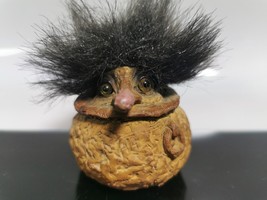 Old Vintage Norwegian Nyform Troll Doll in Pot Original Tag Handmade Fol... - $37.99 CAD