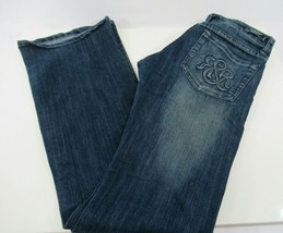 Rock &amp; Republic Jeans Low-rise Bootcut Size 26 Ladies Faded USA Blue Denim - £16.72 GBP