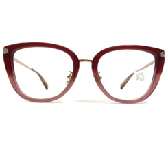 Coach Eyeglasses Frames HC 8276 L1099 Burgundy Red Fade Gold Cat Eye 56-19-140 - £66.85 GBP