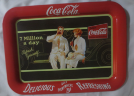 Coca-Cola 1990 7 Million A Day TV Tray - $6.93