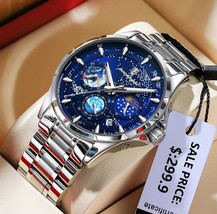 Reloj de pulsera de lujo para Hombre, cronógrafo luminoso, resistente al... - £31.44 GBP