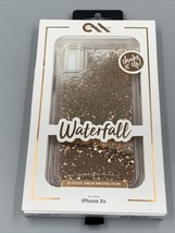 Case-Mate iPhone Waterfall Gold Glitter for iPhone Xr Apple - £8.91 GBP