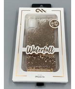 Case-Mate iPhone Waterfall Gold Glitter for iPhone Xr Apple - £8.96 GBP