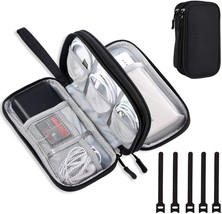 Black, Small, Ddgro Electronics Travel Organizer, Waterproof Tech Access... - $23.99