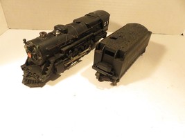 LIONEL POST-WAR 2025 STEAM LOCO W/6466W WHISTLE TENDER- RUNS EXC.- FAIR ... - $132.67