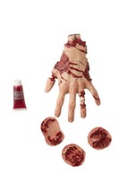 Men&#39;s Zombie Hand Pack - Cream/Red, One Size  -Devoured Hand - Costume Accessory - £8.59 GBP
