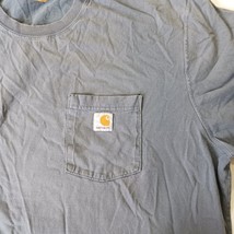 Carhartt K87 Men's Gray Pocket Cotton Blend Short Sleeve T-Shirt Size 2XL Tall image 9