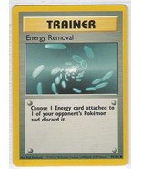 M) Pokemon Nintendo GAMEFREAK Trading Card Trainer Energy Removal 92/102 - £1.57 GBP