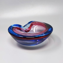 1960s Astonishing Blue and Pink Ashtray/Vide Poche By Flavio Poli for Se... - $370.00