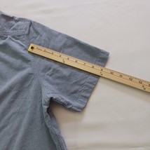 George Button-Down Collar Men's Blue Cotton Shirt Short Sleeve Size L (42-44) image 12