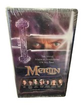 Merlin VHS Clam Shell Factory Sealed VHS - £5.49 GBP