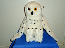 K &amp; M International   White Owl  2007  Plush Toy   - £12.63 GBP