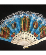 Set of 12 Religious Summer Guadalupe Hand Fan/Folding Fan with Gift Bag ... - £22.41 GBP
