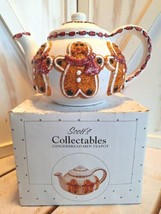 Vintage Gingerbread Brown Men Cream Teapot Scott&#39;s Collectables ID# 01-4... - £21.30 GBP
