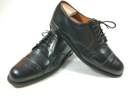Cole Haan Cap Toe Dress Oxford Mens Size 10 D Black Made in USA Shoe 08000 - £22.94 GBP
