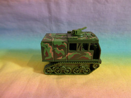 Vintage 1986 Hot Wheels Mattel Military Green Assault Tank Camouflage Army Track - £7.80 GBP